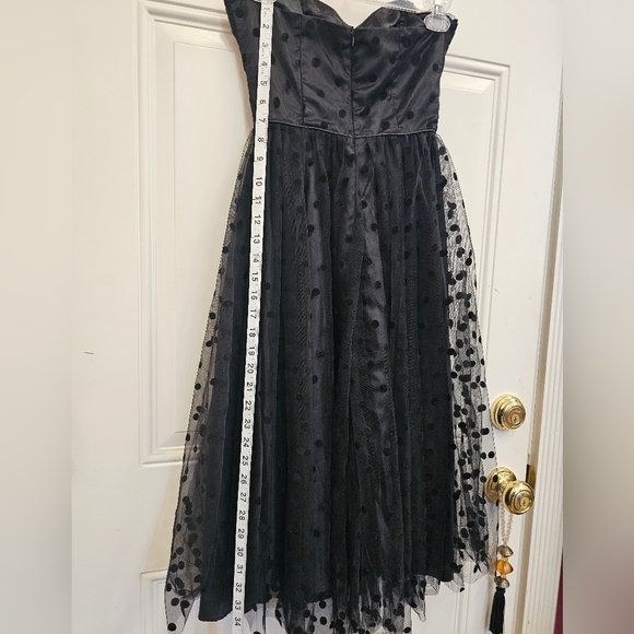 Vintage, retro, Polka-dot, black, prom, homecoming, festival, party, dance - Picture 9 of 10